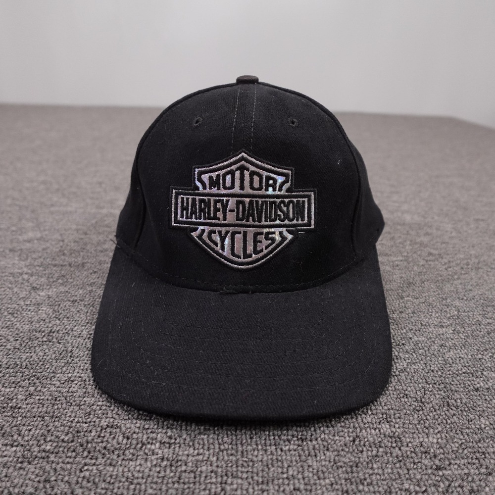 Vintage Harley-Davidson American Needle Hat Cap Snap Back Mens One Size‎ Black